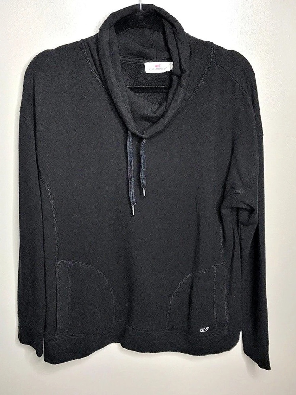 vineyard vines Black Cowl Neck Hoodie Small